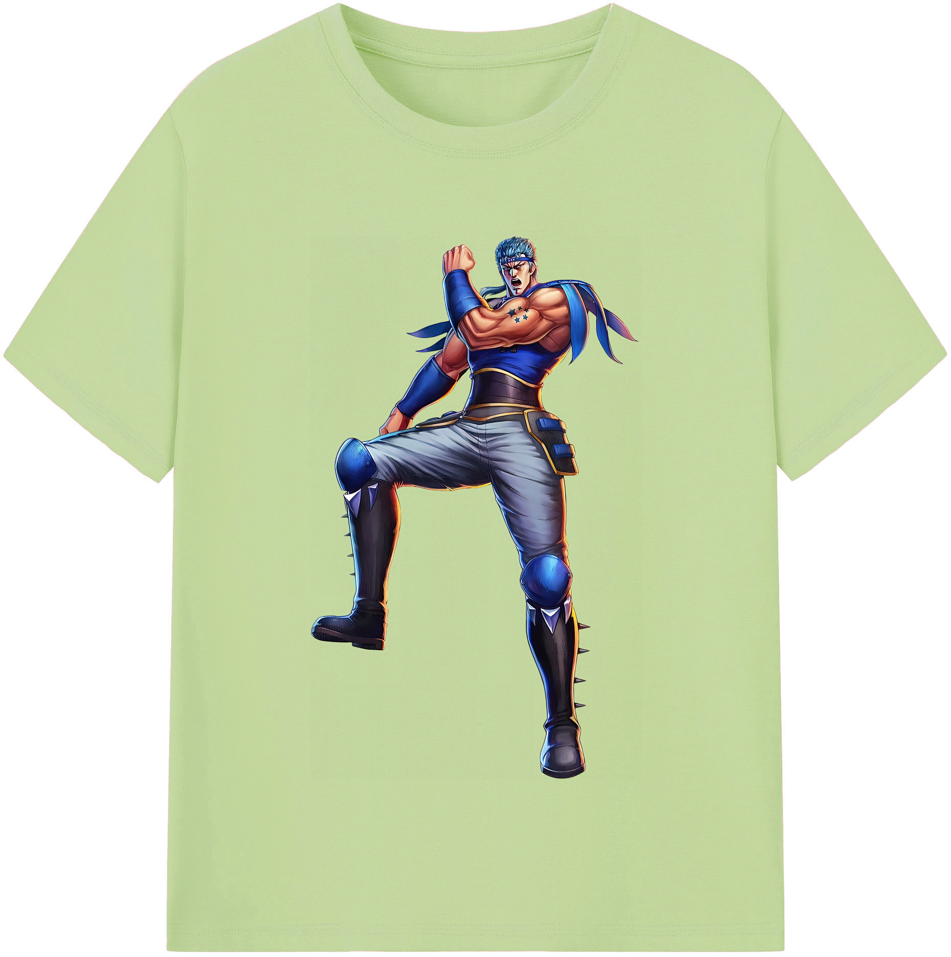 （画像用） 北斗の拳 Fist of the North Star 綿100％半袖Tシャツ（フロントプリント）